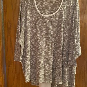 Light weight sweater with sequin embellishments along neckline and cute back.